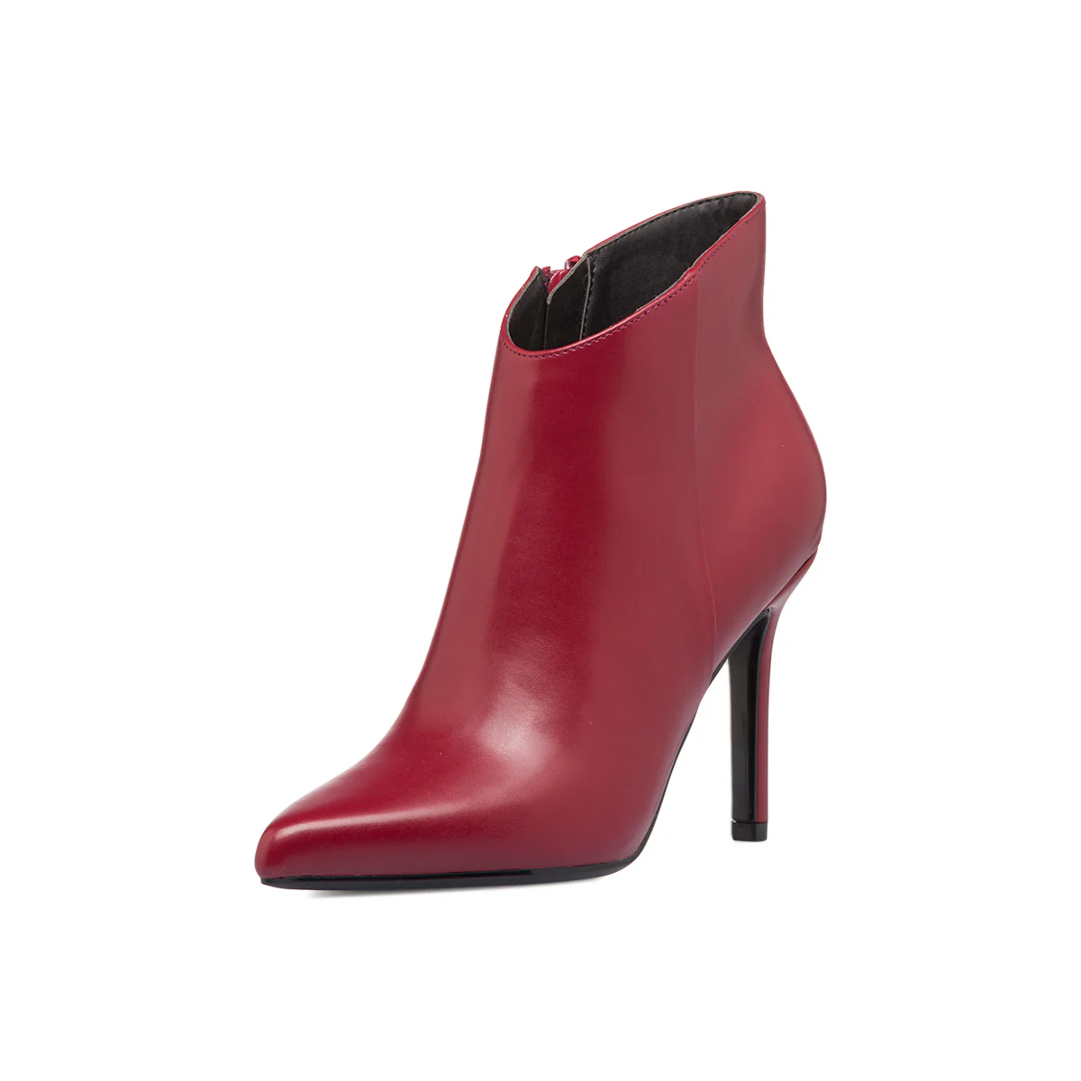 Stivaletti rossi bordeaux da donna con tacco a spillo 10 cm Lora Ferres - Image 5