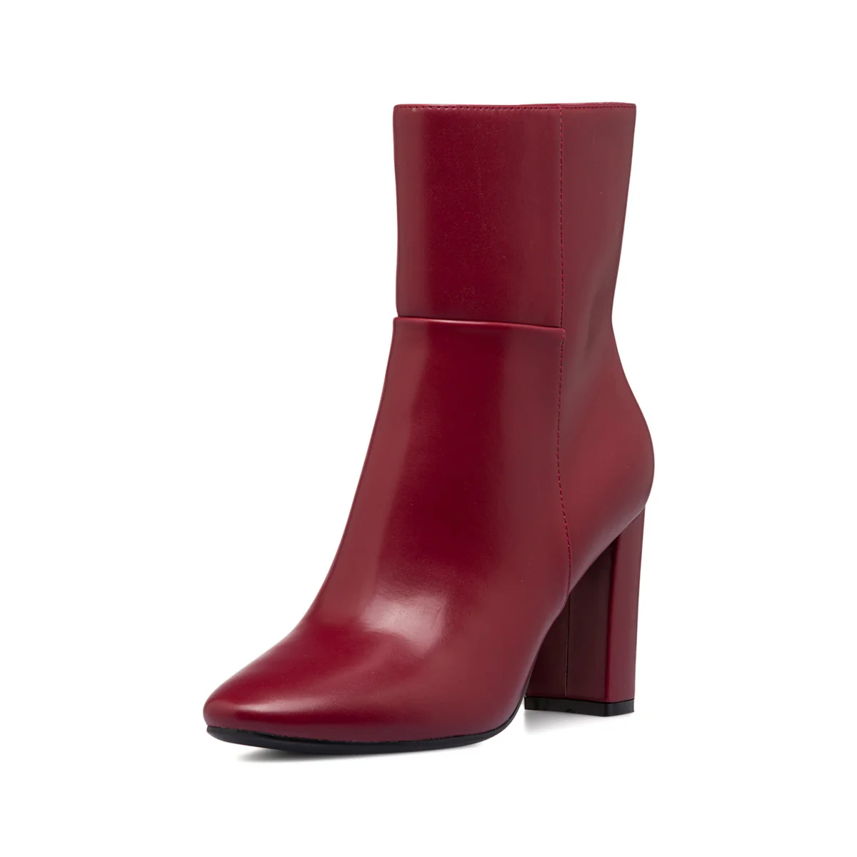 Stivaletti rossi da donna con zip e tacco 9 cm Lora Ferres - Image 2