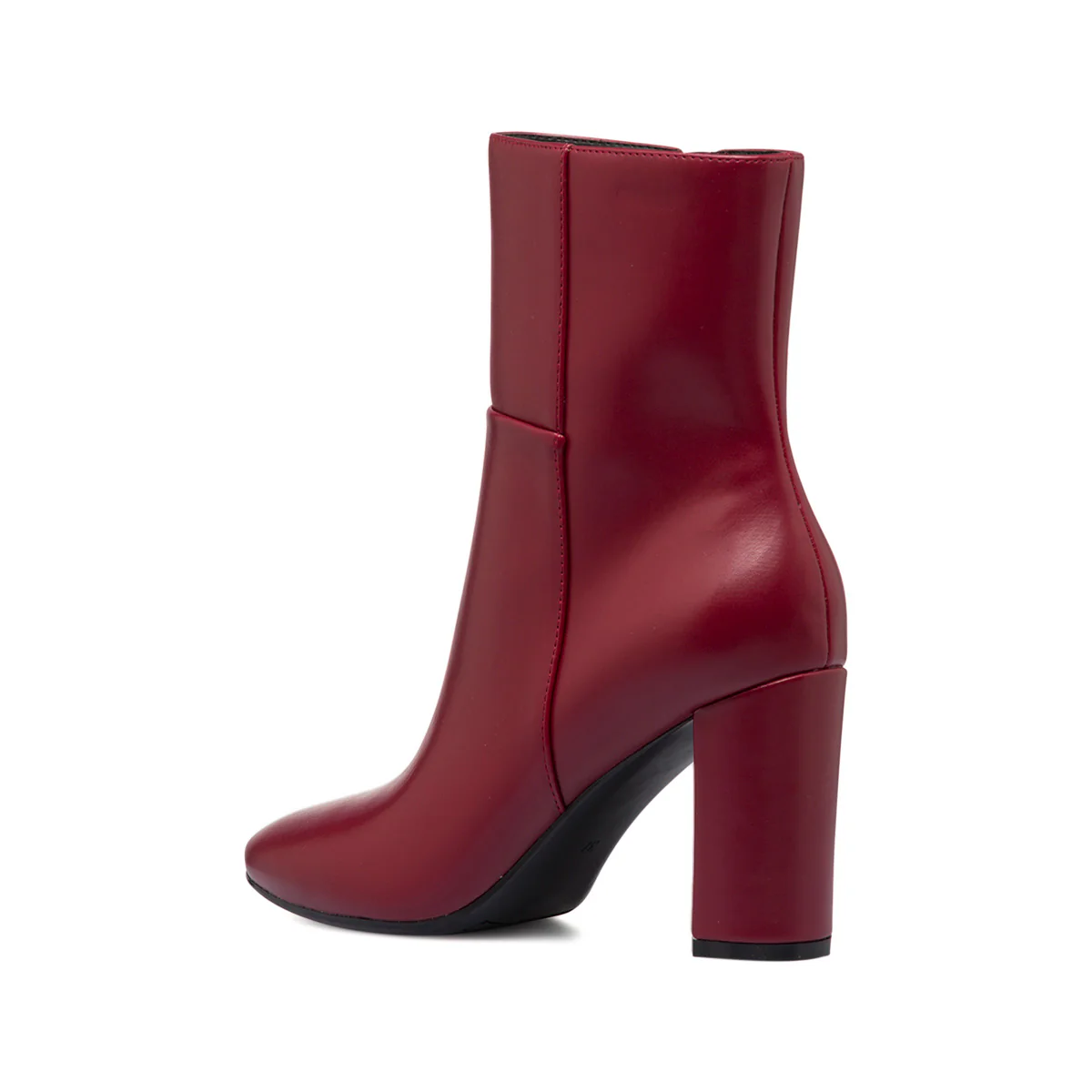 Stivaletti rossi da donna con zip e tacco 9 cm Lora Ferres - Image 3