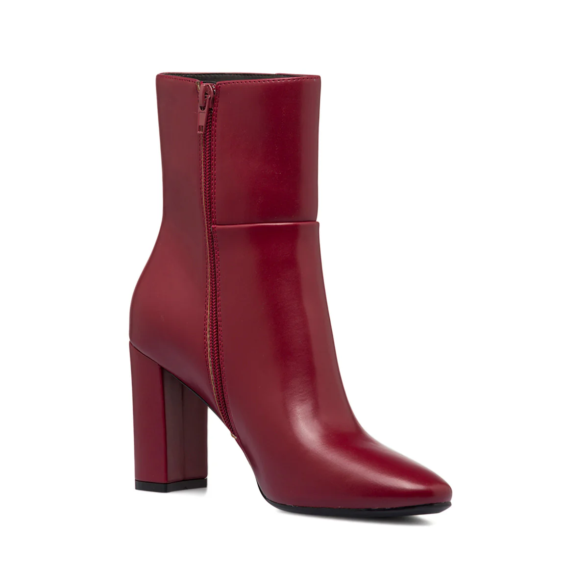 Stivaletti rossi da donna con zip e tacco 9 cm Lora Ferres - Image 5