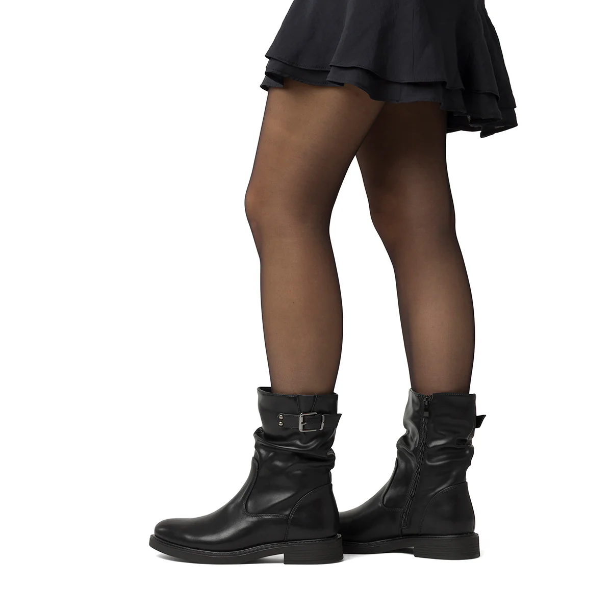 Stivaletti slouchy neri da Donna con fibbia Lora Ferres - Image 2