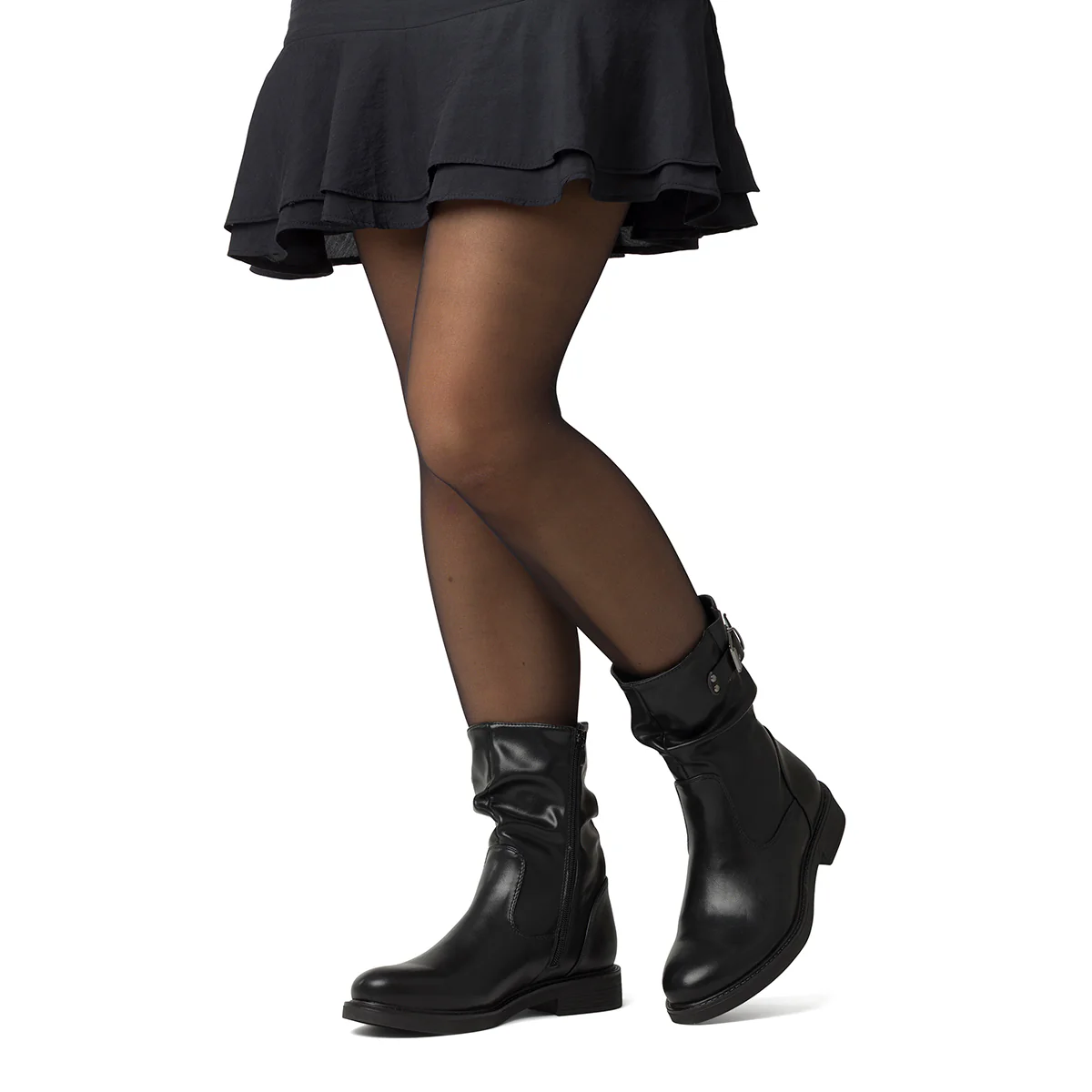 Stivaletti slouchy neri da Donna con fibbia Lora Ferres - Image 3