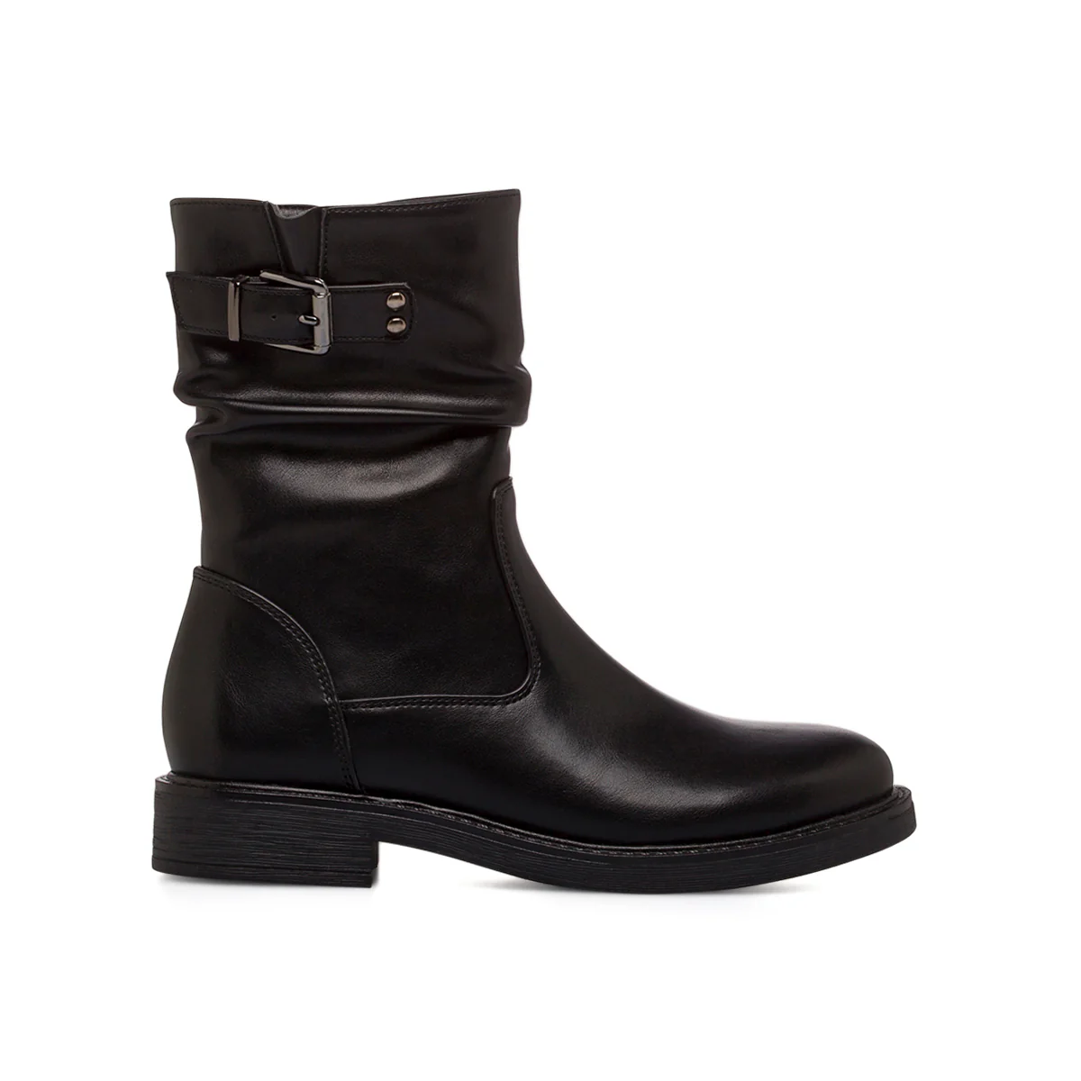 Stivaletti slouchy neri da Donna con fibbia Lora Ferres - Image 4