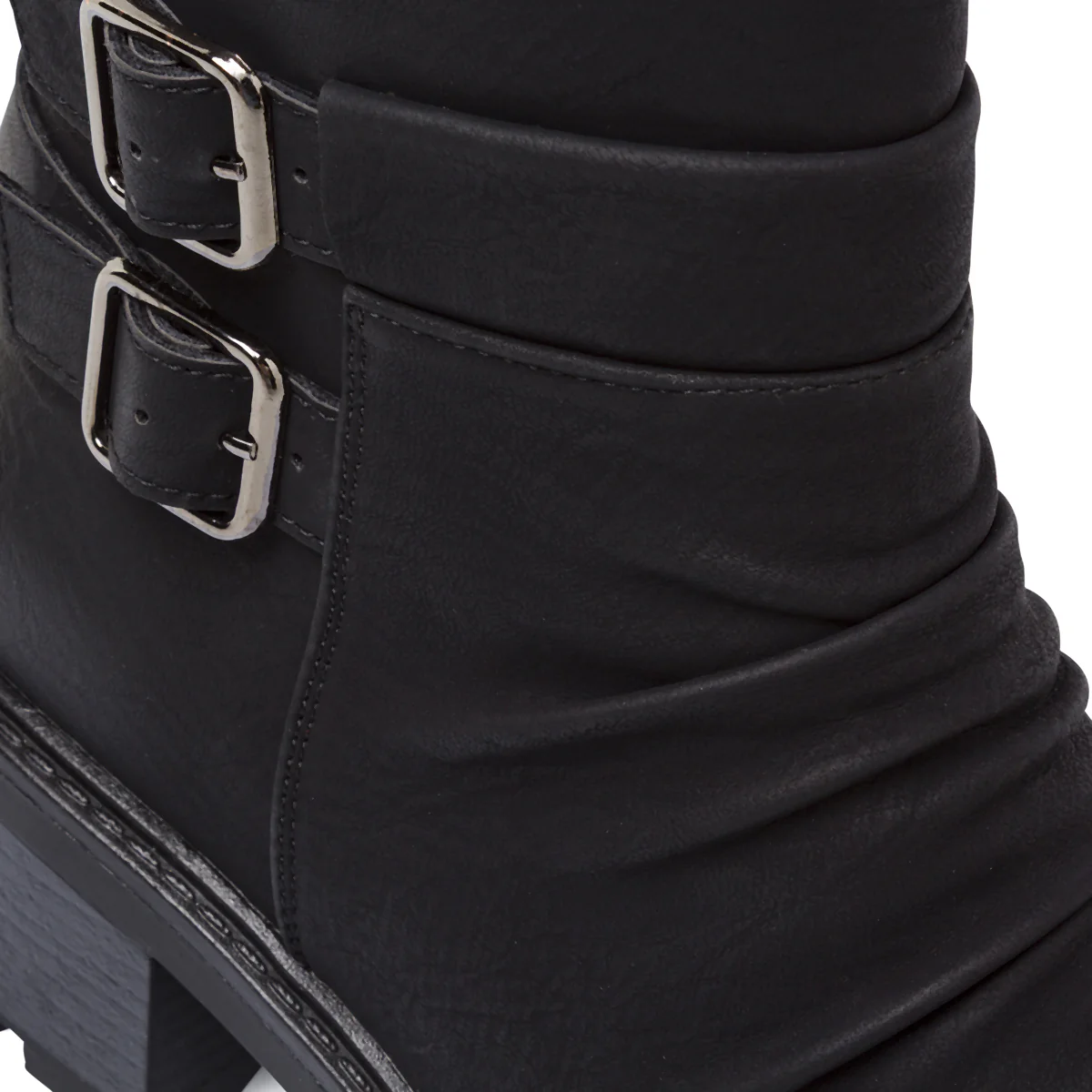 Stivaletti slouchy neri da Donna con fibbie Lora Ferres - Image 5