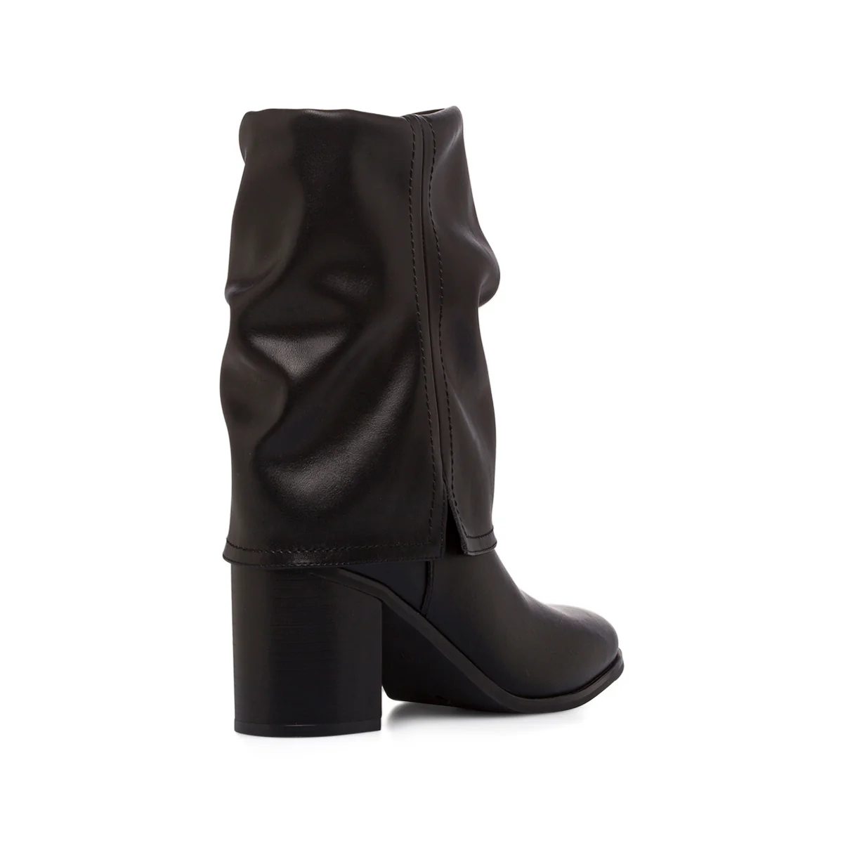 Stivaletti slouchy neri da Donna con tacco 8 cm e risvolto Lora Ferres - Image 6