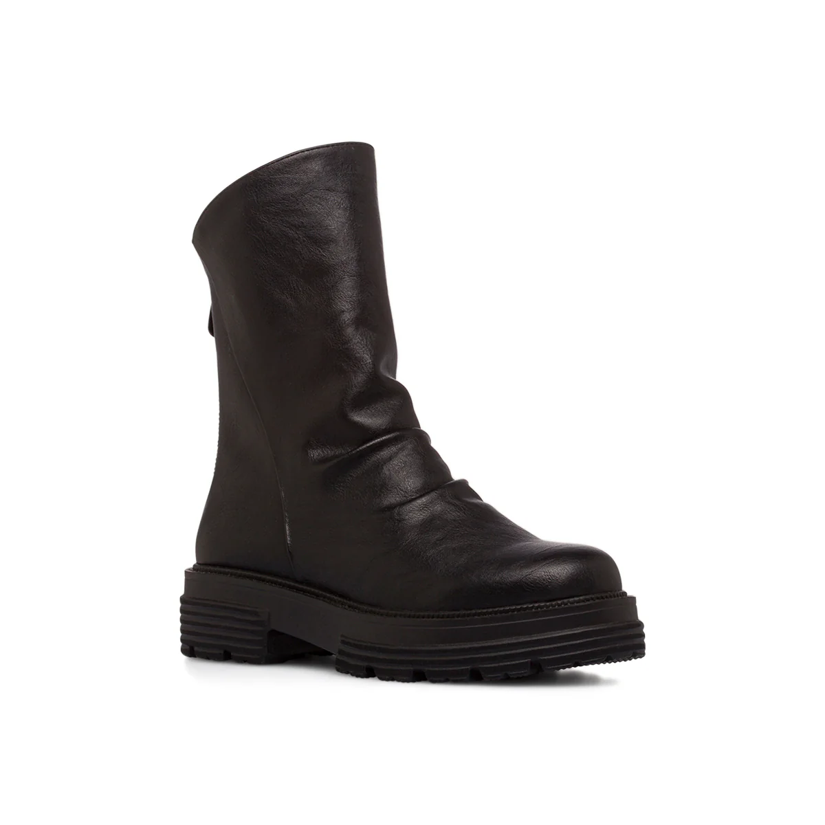 Stivaletti slouchy neri da Donna con zip Lora Ferres - Image 5