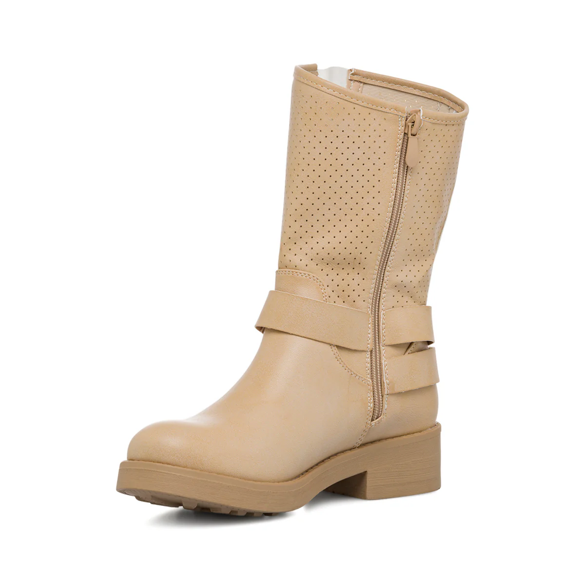 Stivaletti taupe con fibbie da donna Lora Ferres - Image 4