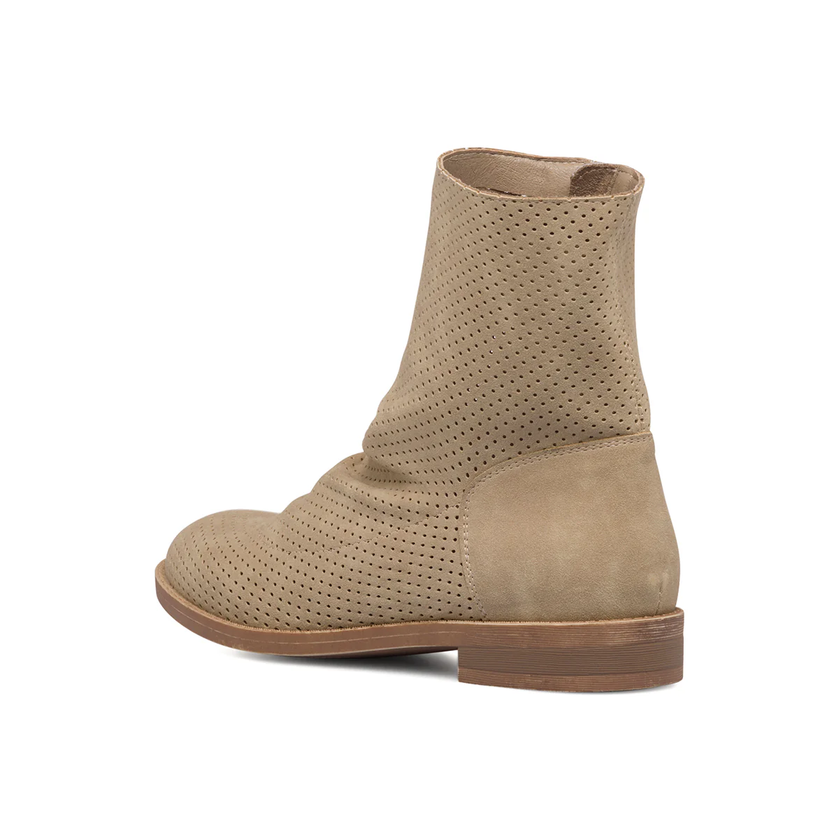 Stivaletti taupe traforati da donna Lora Ferres - Image 3