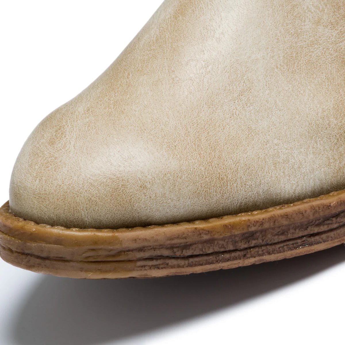 Stivaletti texani beige in similpelle scamosciata Lora Ferres - Image 6