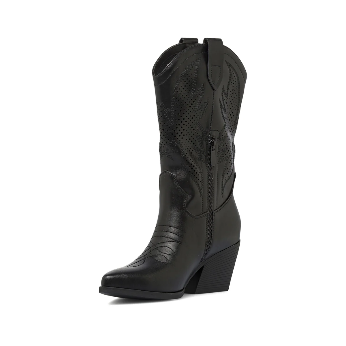 Stivaletti Texani Camperos Donna Neri con punta affusolata Lora Ferres - Image 5