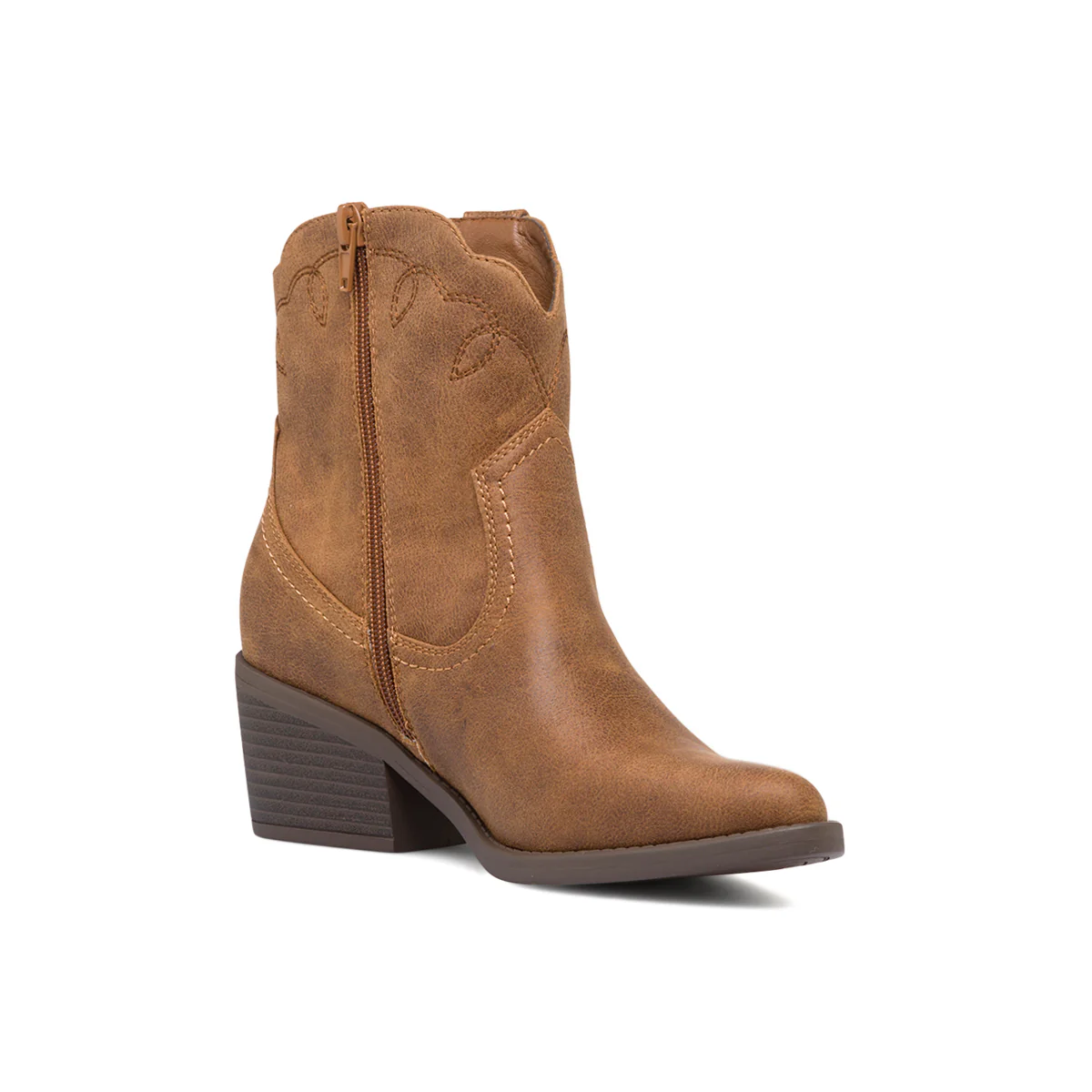 Stivaletti camperos texani marroni da donna con tacco 6 cm Swish Jeans - Image 7