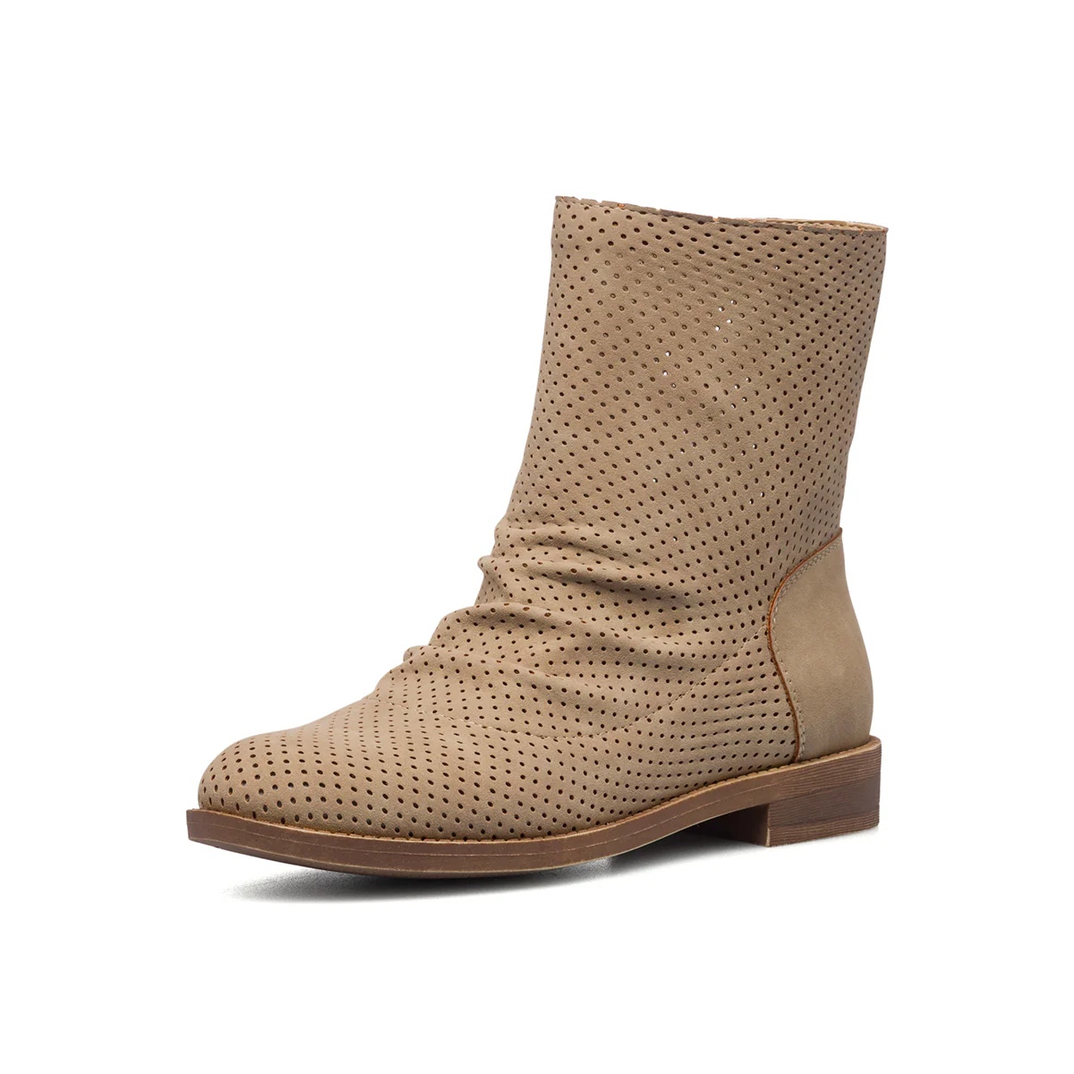 Stivaletti traforati color taupe Swish Jeans - Image 6