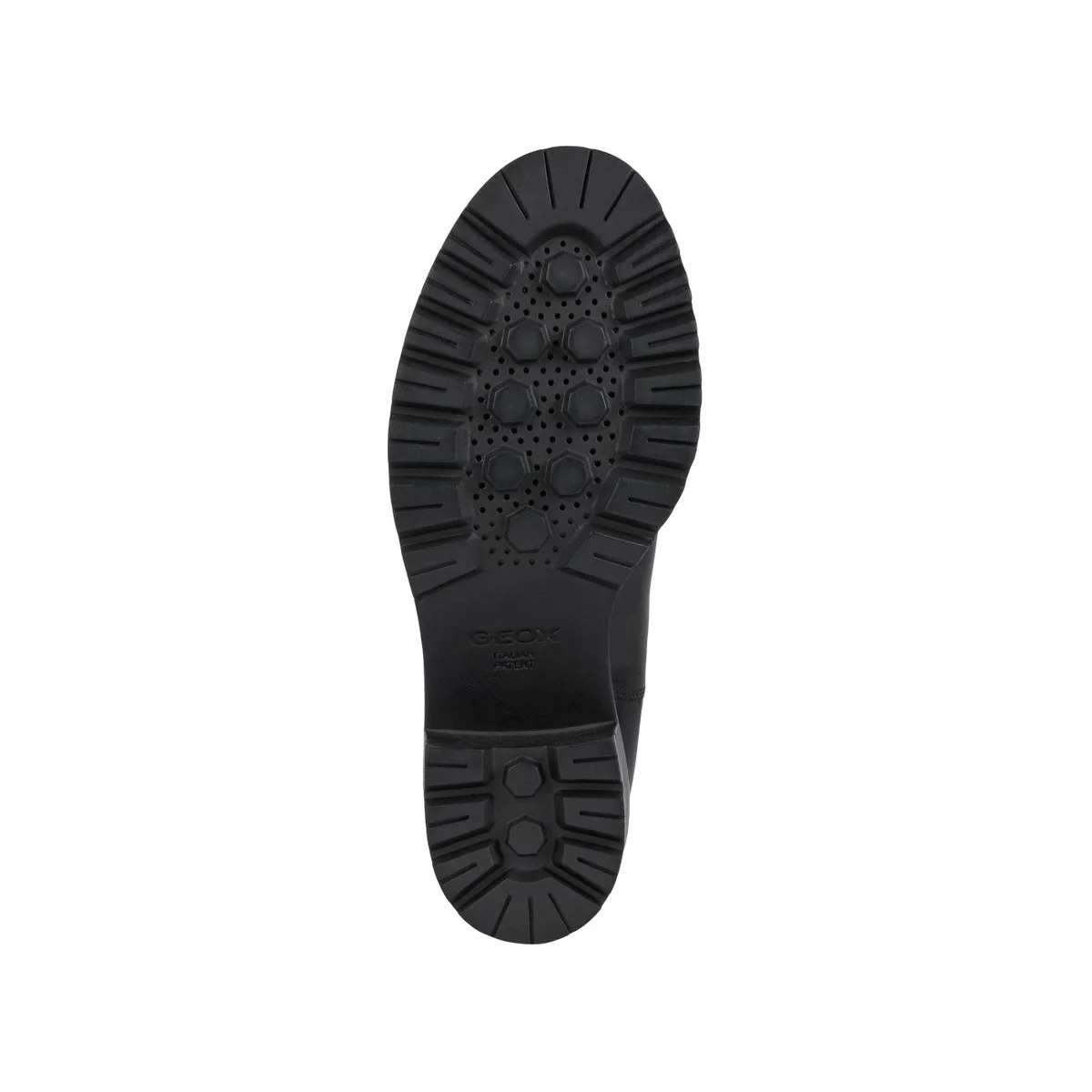 Stivaletti traspiranti da donna neri Geox in pelle con tacco - Image 6