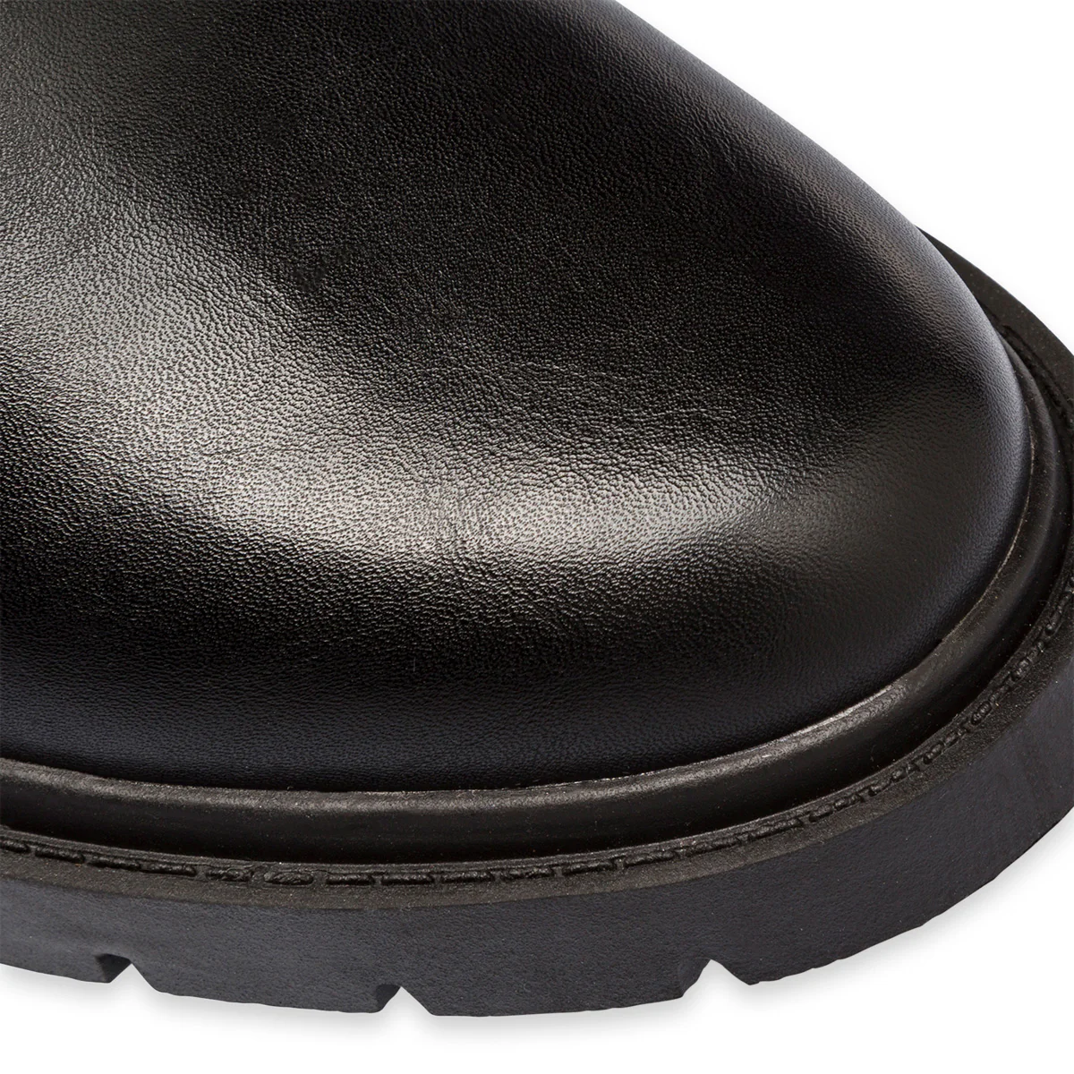 Stivali alti comfort neri da donna con zip sul lato P Soft - Image 6