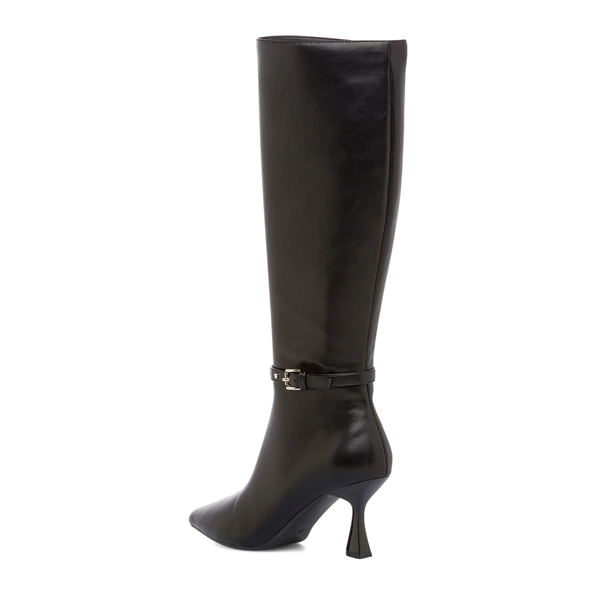 Stivali alti da donna neri con tacco 7 cm e cinturino Lora Ferres - Image 6