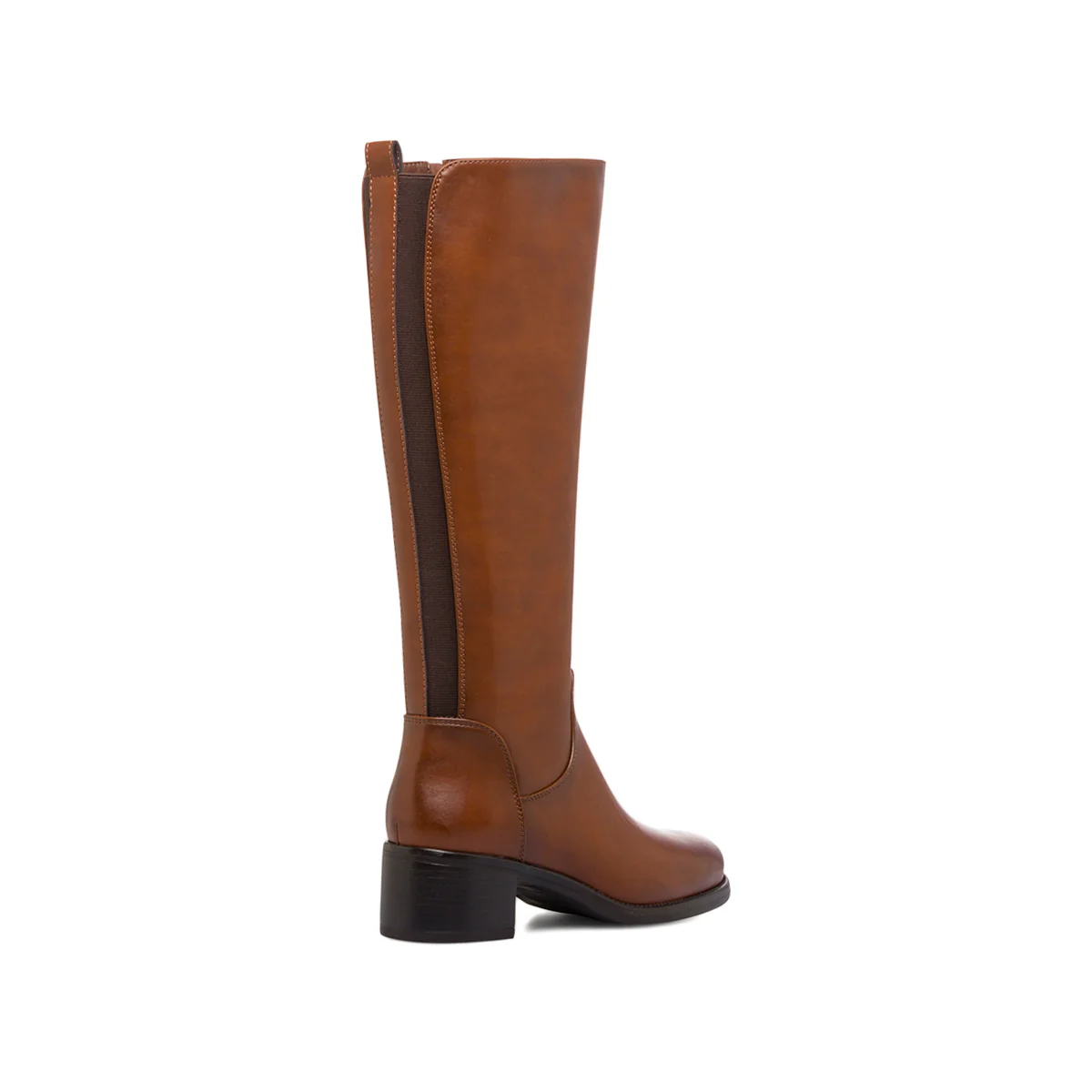 Stivali alti marroni da donna con tacco e fascia elastica Lora Ferres - Image 3