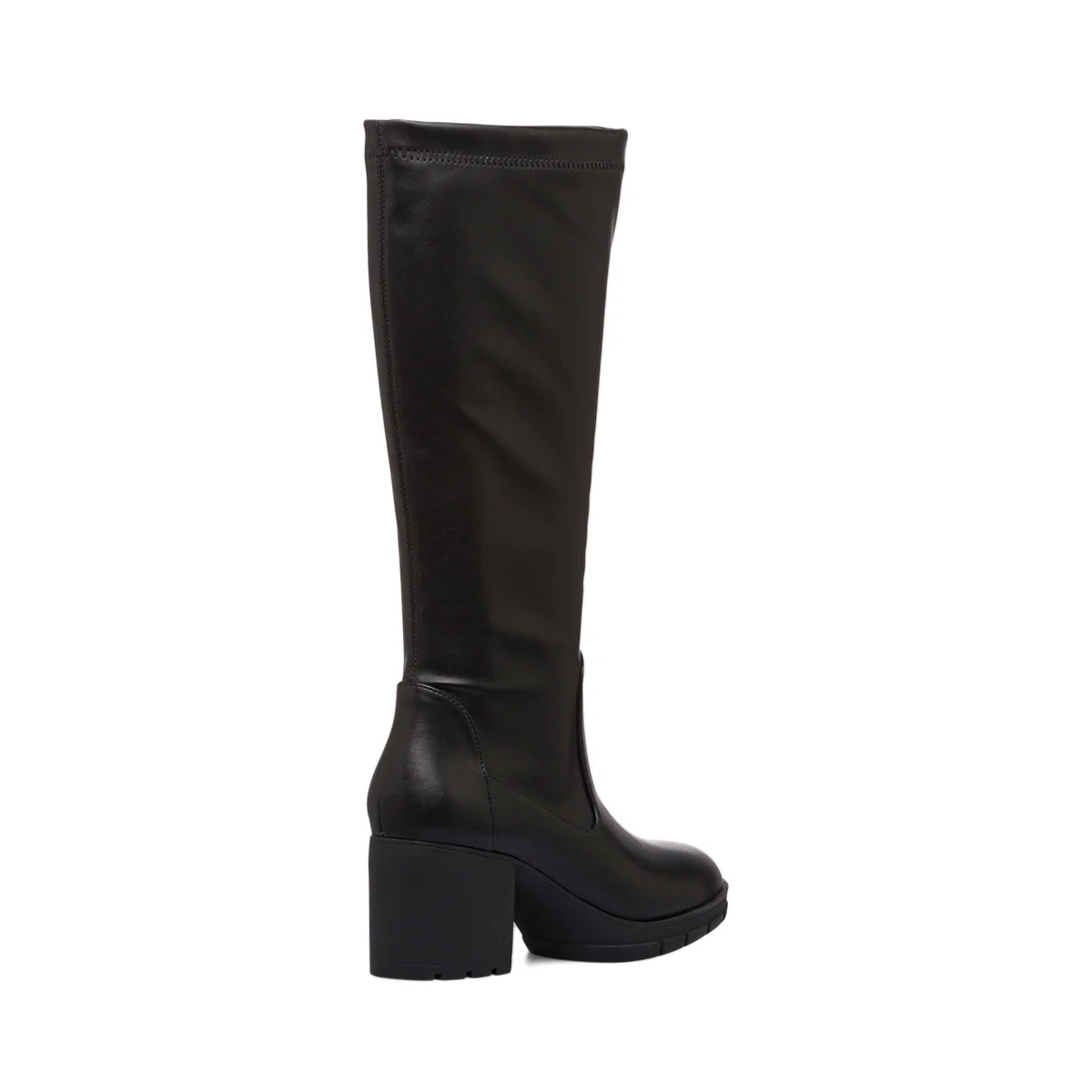 Stivali alti neri comfort da Donna con tacco a blocco 7 cm P Soft - Image 7