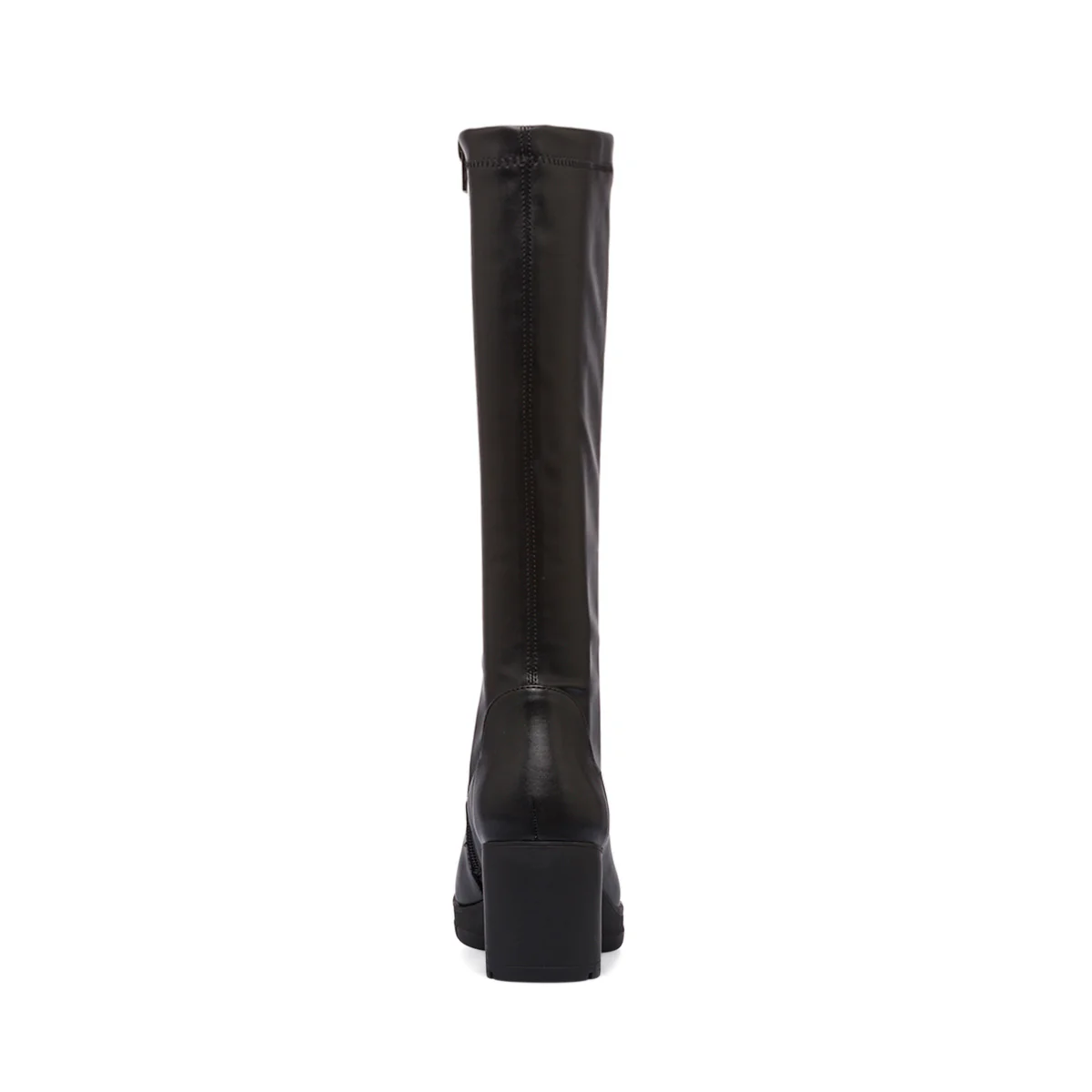 Stivali alti neri comfort da Donna con tacco a blocco 7 cm P Soft - Image 8