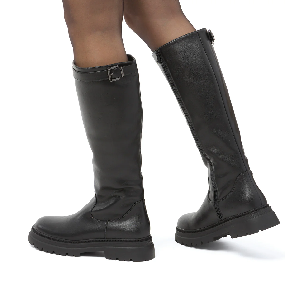 Stivali alti neri da Donna con fibbia Swish Jeans - Image 3