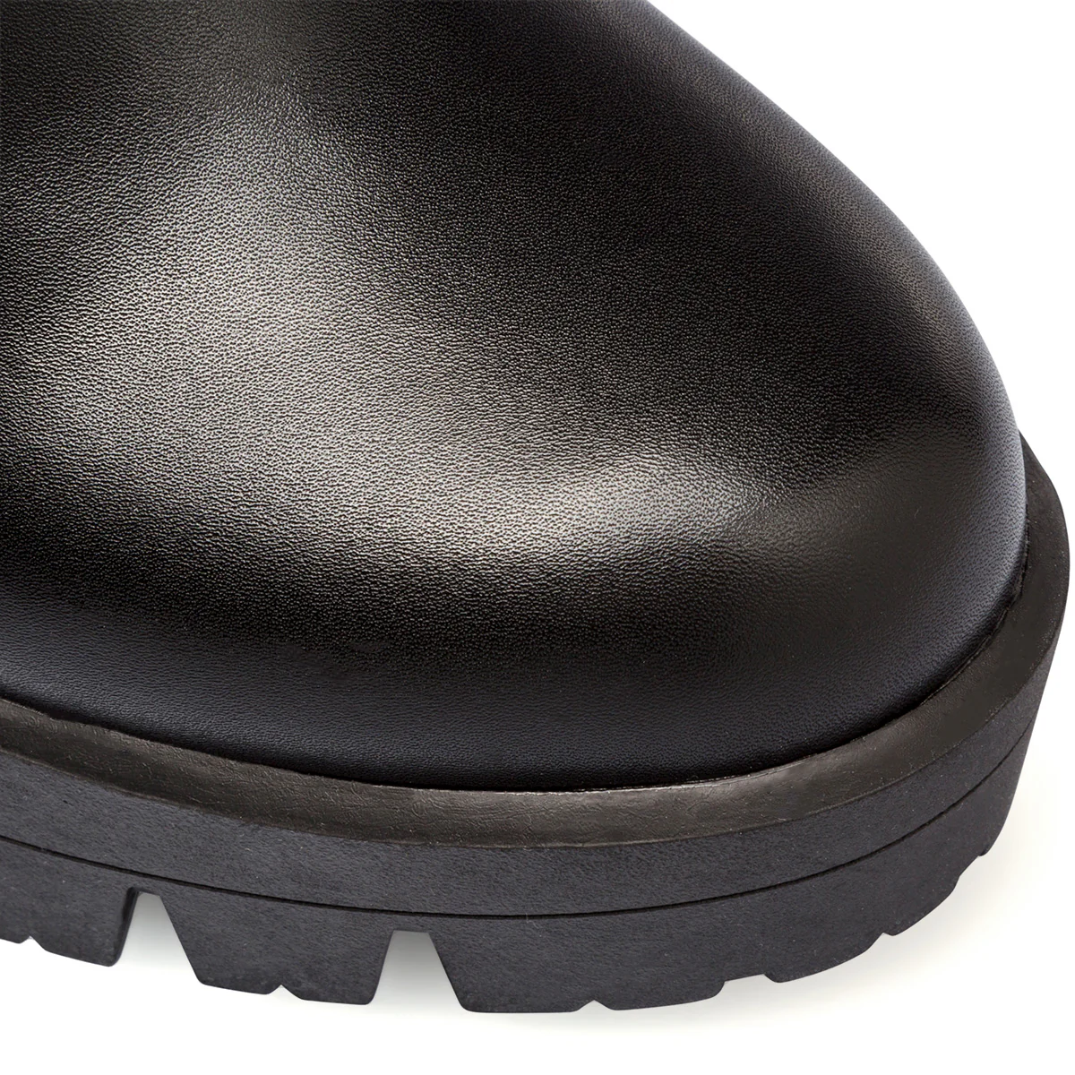 Stivali alti neri da donna con suola chunky e tacco a blocco 10 cm Lora Ferres - Image 6