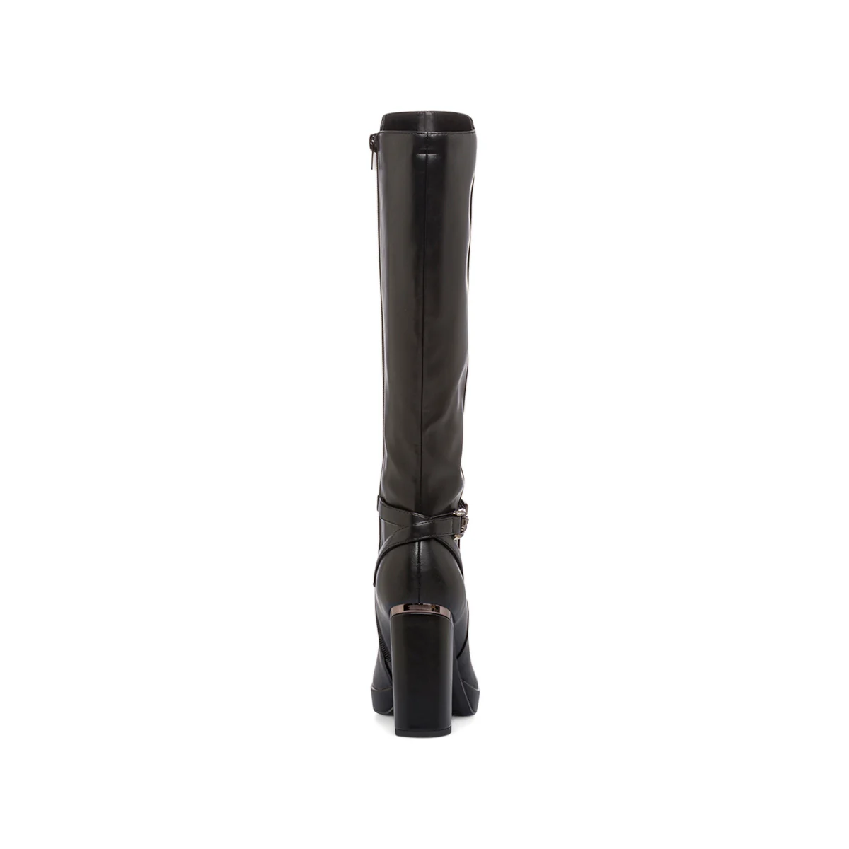 Stivali alti neri da Donna con tacco 10 cm e fibbia Lora Ferres - Image 7