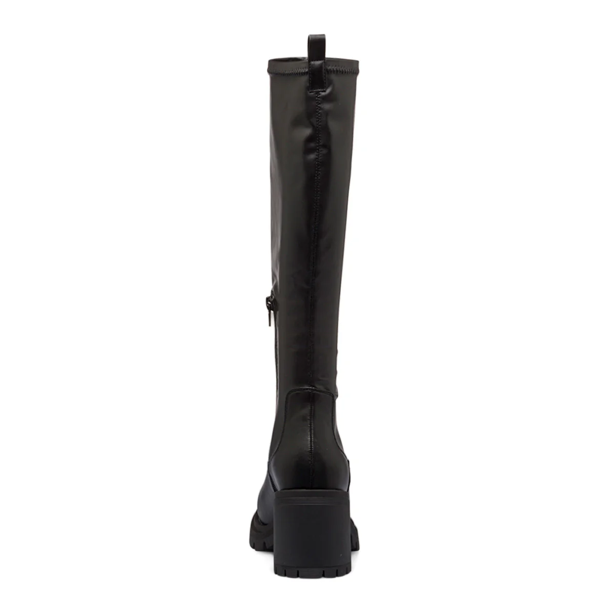 Stivali alti neri da donna con tacco 8 cm e suola carrarmato Swish Jeans - Image 8