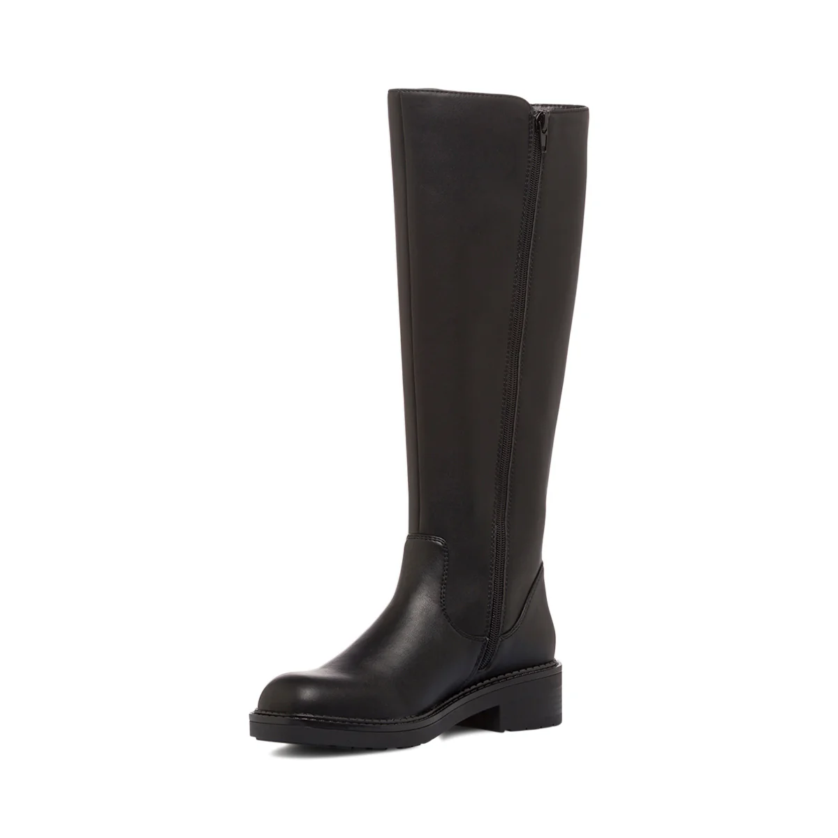 Stivali alti neri da donna in pelle con inserto elastico Swish Jeans - Image 6