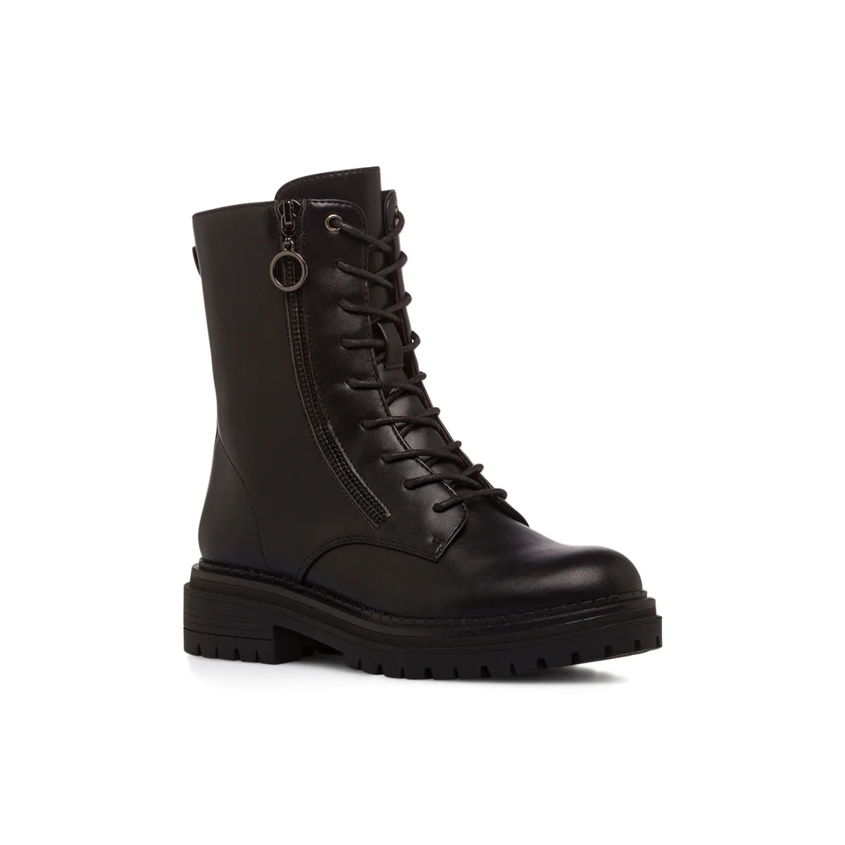 Stivali Anfibi neri da Donna con zip Swish Jeans - Image 2