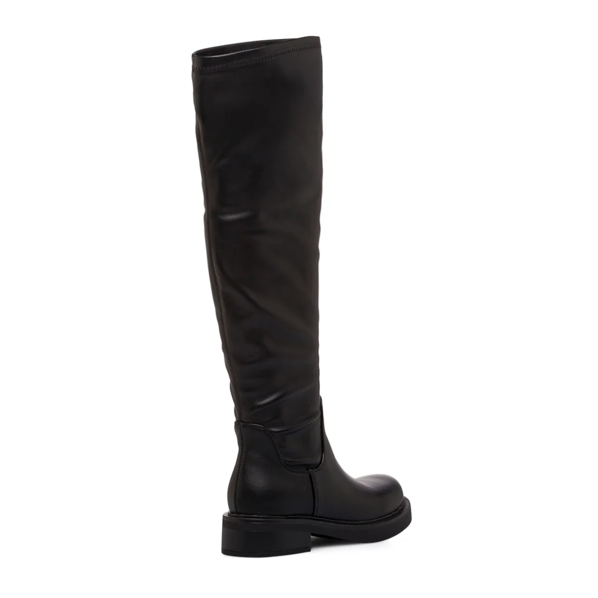 Stivali cuissard da donna neri con gambale stretch e suola bassa Lora Ferres - Image 3