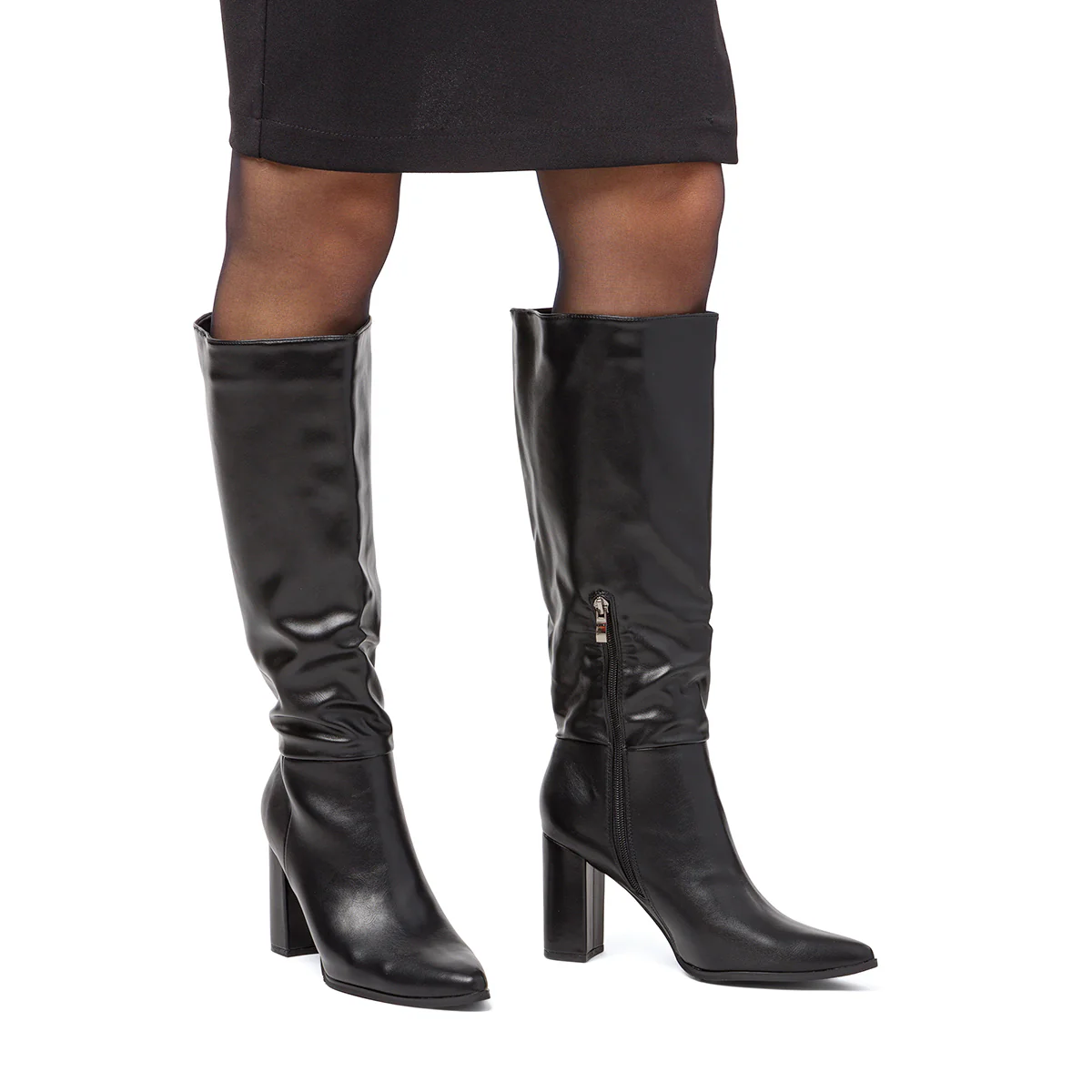 Stivali da donna neri con tacco 9 cm Lora Ferres