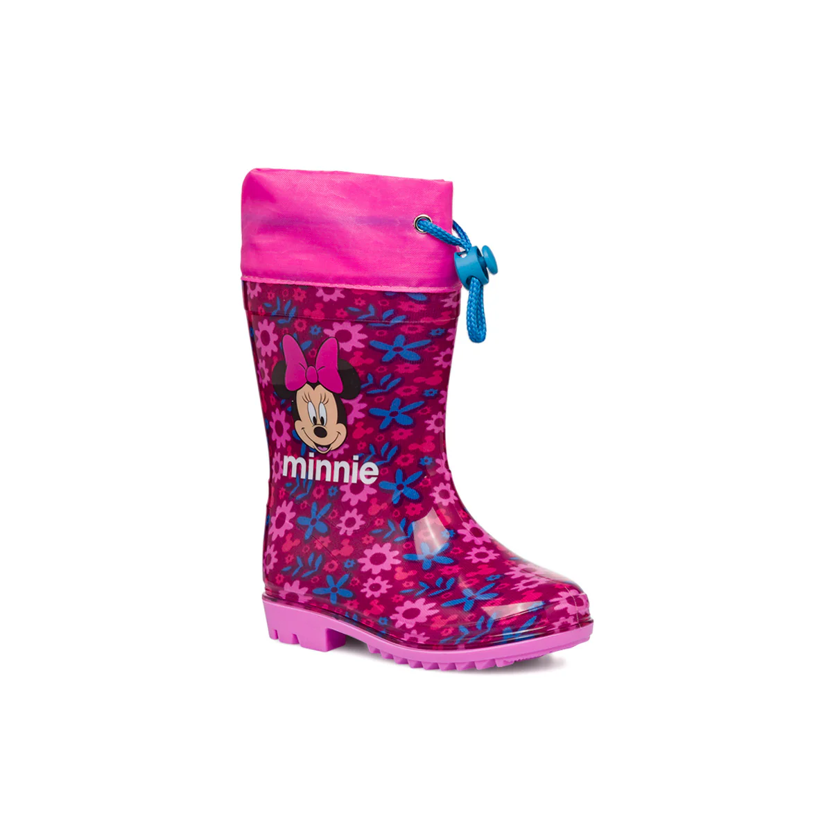 Stivali da pioggia bordeaux e rosa da bambina Minnie - Image 2