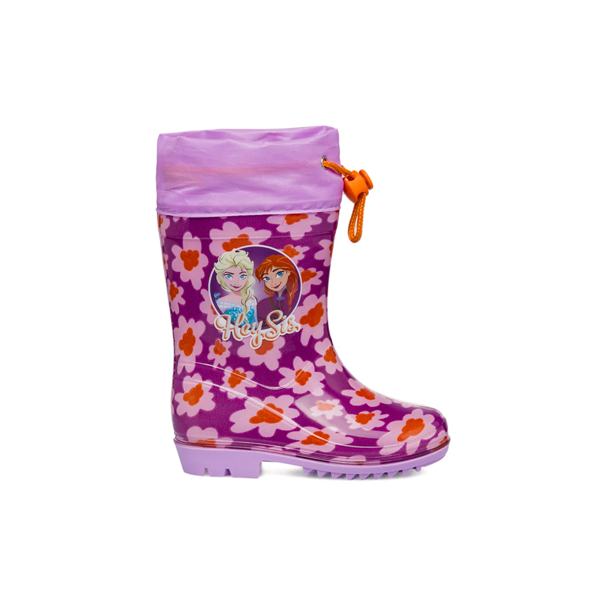 Stivali da pioggia viola e lilla da bambina Frozen