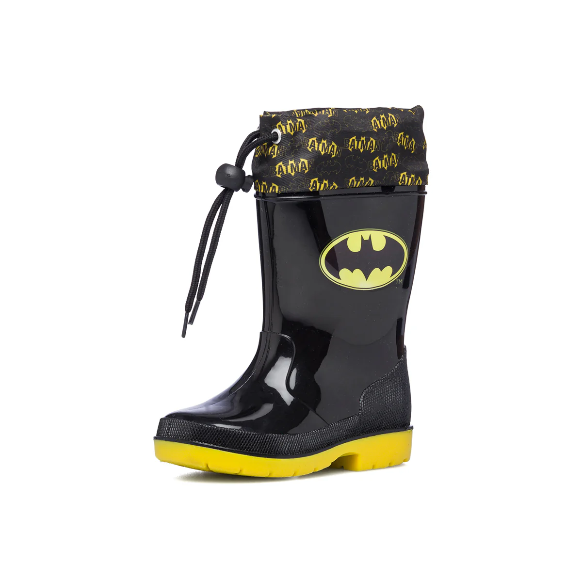 Stivali di gomma neri da bambino con logo Batman - Image 2