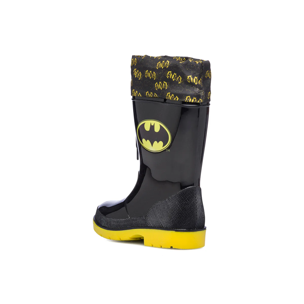 Stivali di gomma neri da bambino con logo Batman - Image 3