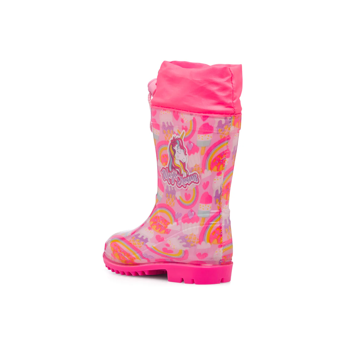 Stivali di gomma rosa da bambina con stampa unicorno - Image 3