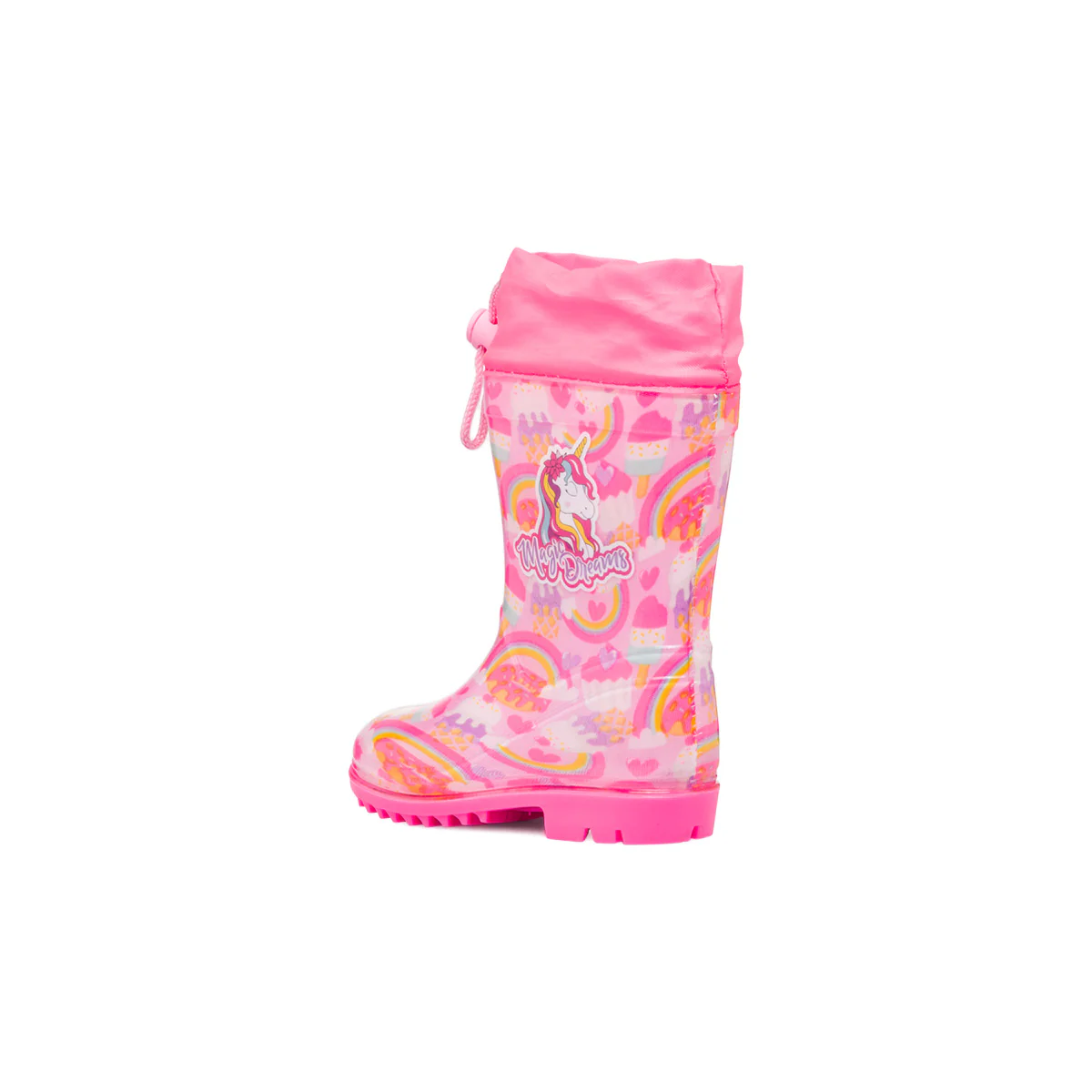 Stivali di gomma rosa da bambina con stampa Unicorno - Image 3