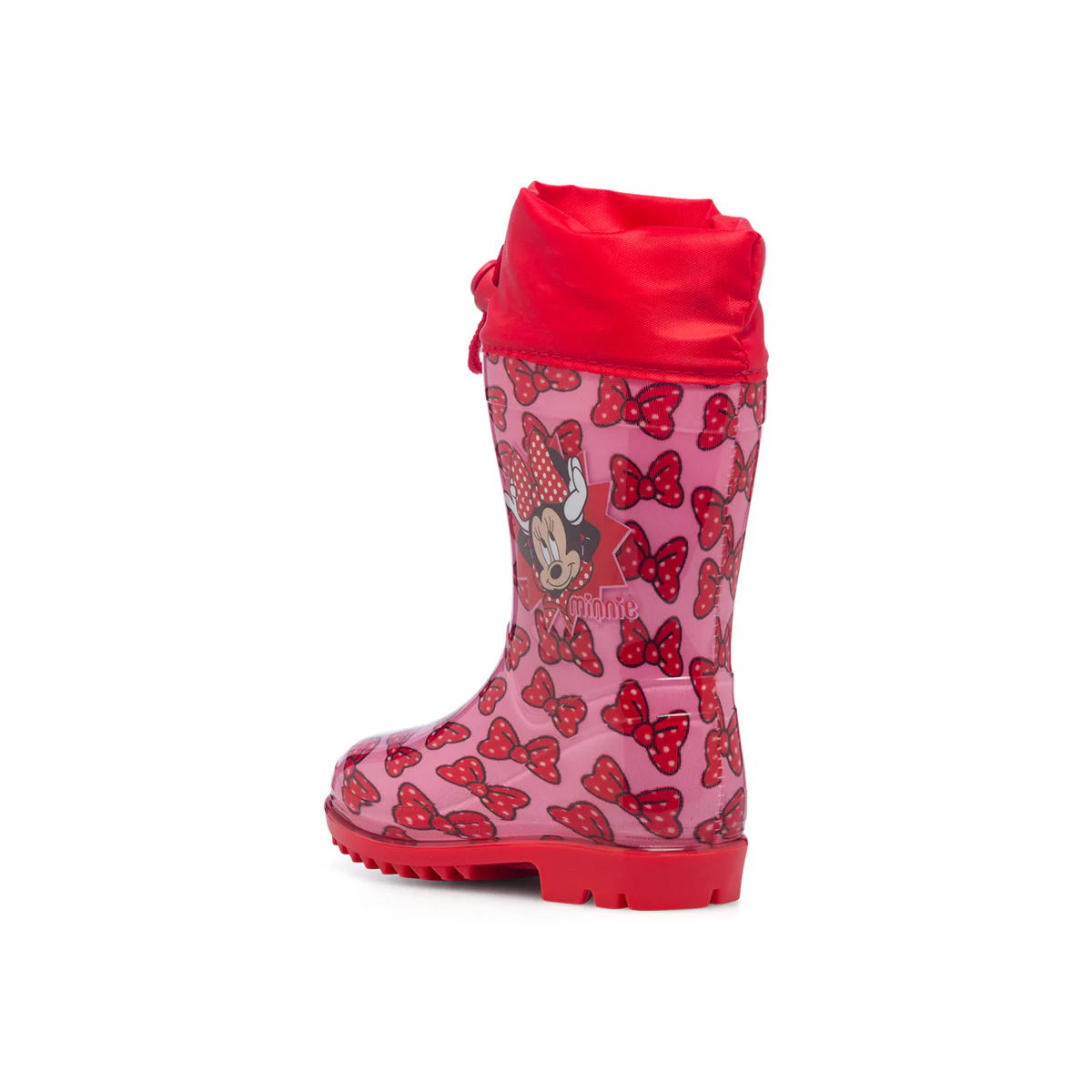 Stivali di gomma rosa e rossi da bambina con logo Minnie - Image 3