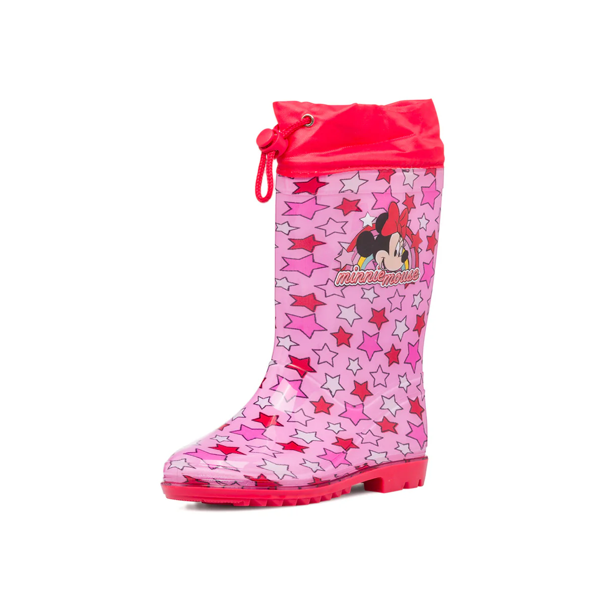 Stivali di gomma rosa e rossi da bambina con stampa Minnie - Image 2