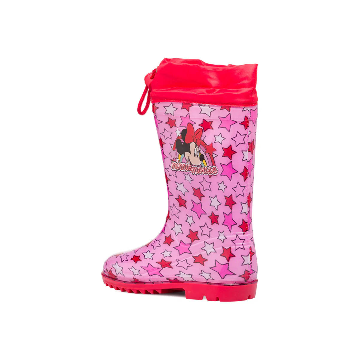 Stivali di gomma rosa e rossi da bambina con stampa Minnie - Image 3