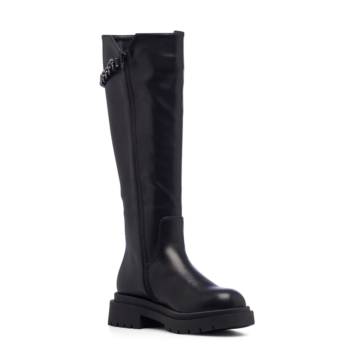 Stivali neri da donna con catena Swish Jeans - Image 12