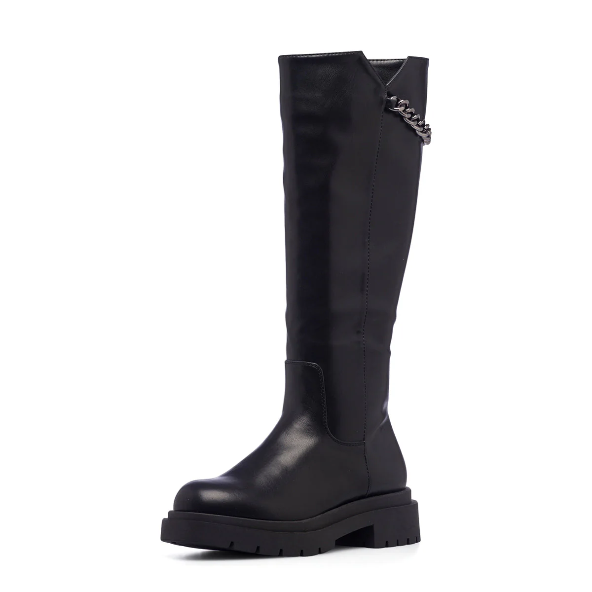 Stivali neri da donna con catena Swish Jeans - Image 3