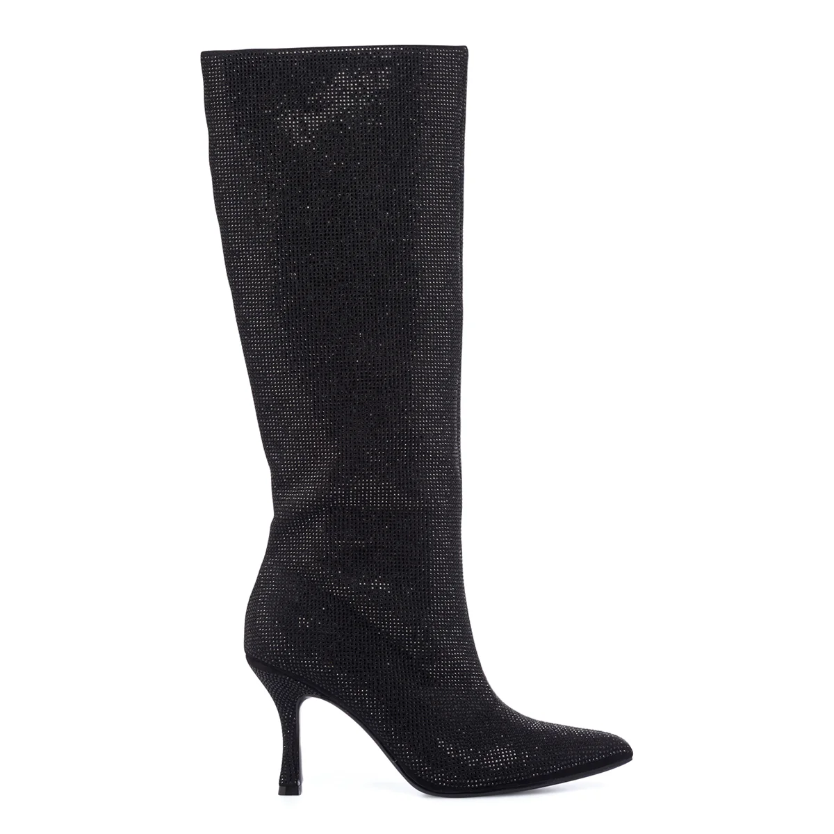Stivali neri da donna con strass e tacco 9 cm Lora Ferres - Image 11