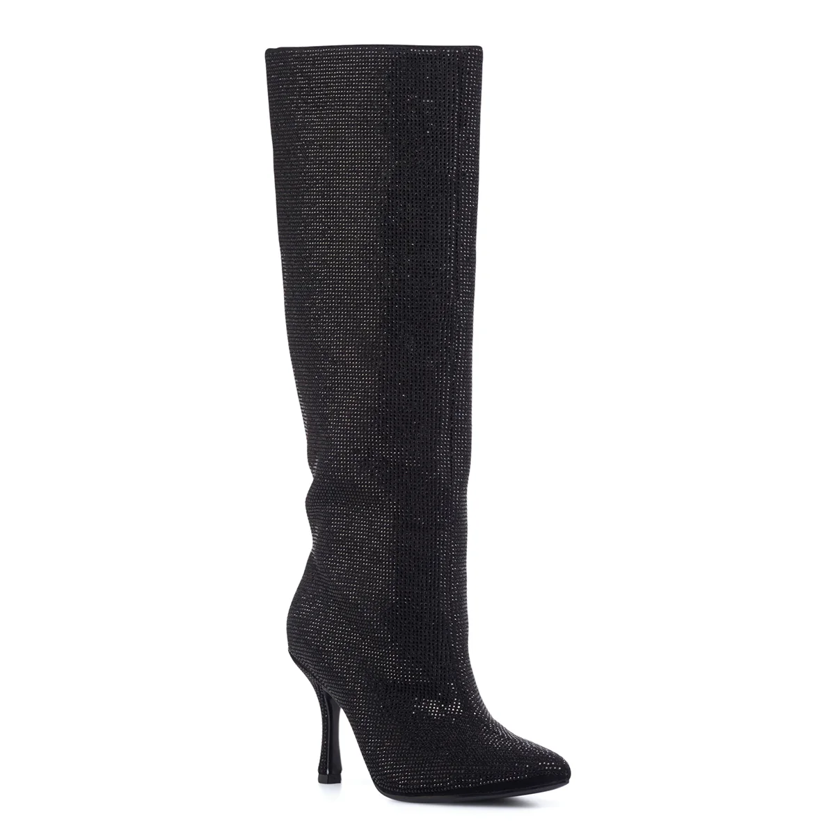Stivali neri da donna con strass e tacco 9 cm Lora Ferres - Image 12