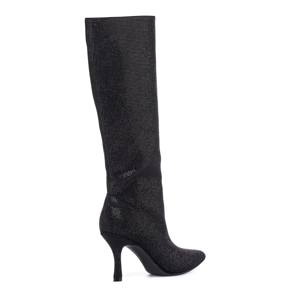 Stivali neri da donna con strass e tacco 9 cm Lora Ferres - Image 13