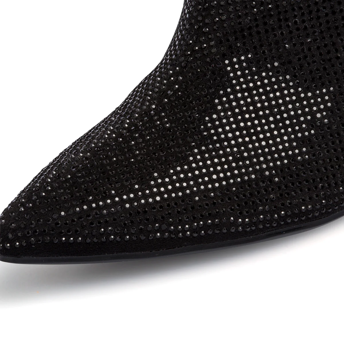Stivali neri da donna con strass e tacco 9 cm Lora Ferres - Image 16