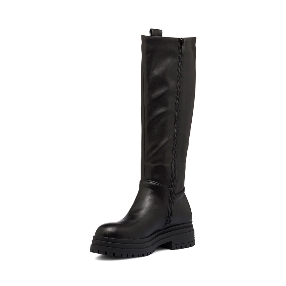 Stivali neri da donna con suola chunky e zip Lora Ferres - Image 4