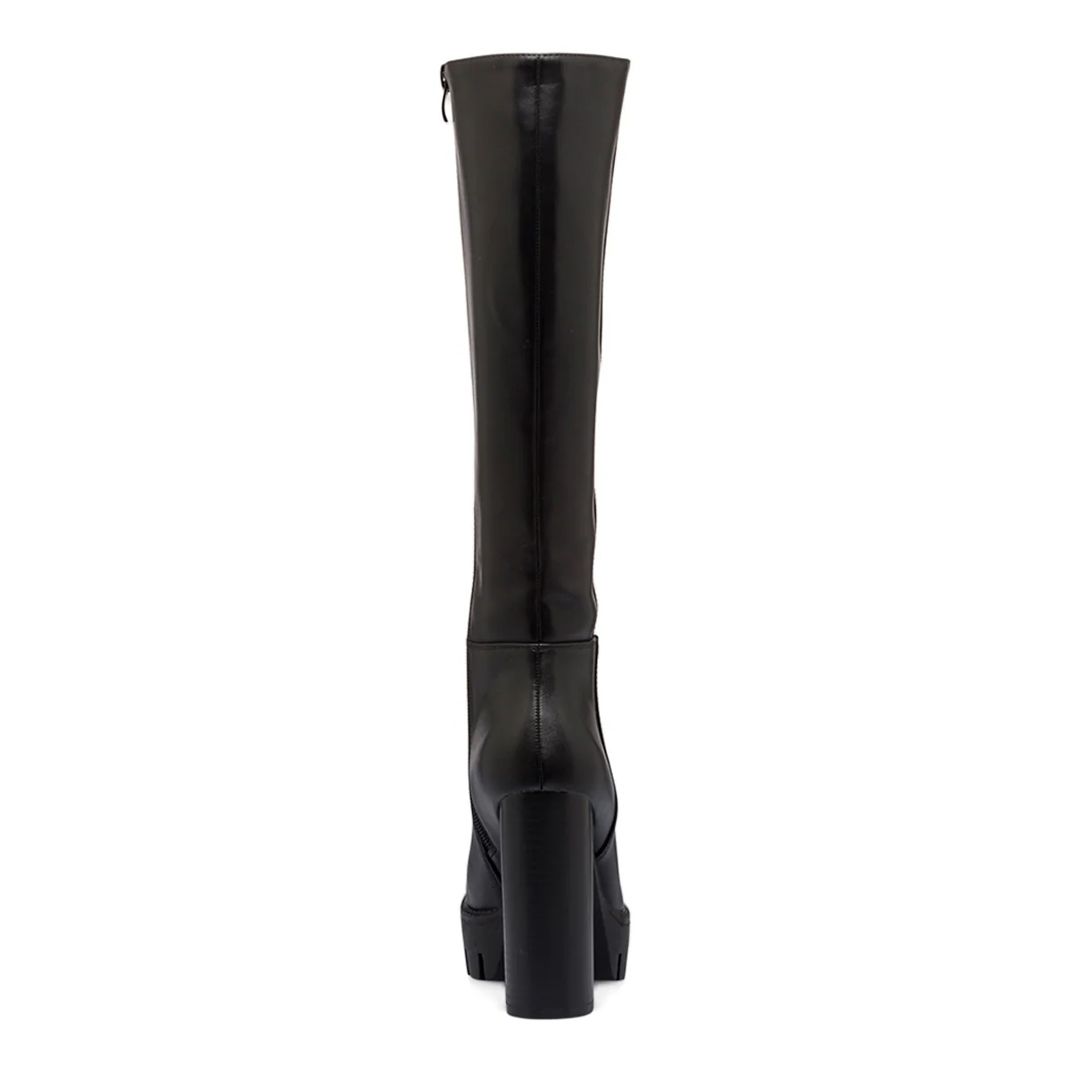 Stivali alti neri da donna con tacco 12 cm e suola chunky Lora Ferres - Image 4