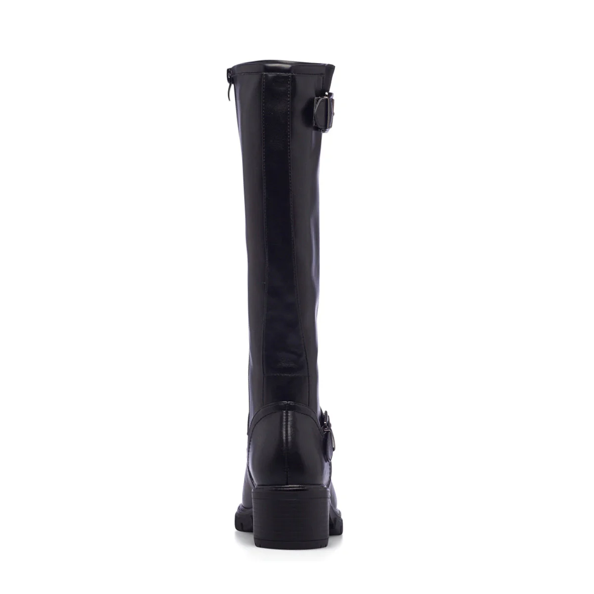 Stivali neri da donna con tacco 5 cm e cinturini Lora Ferres - Image 5