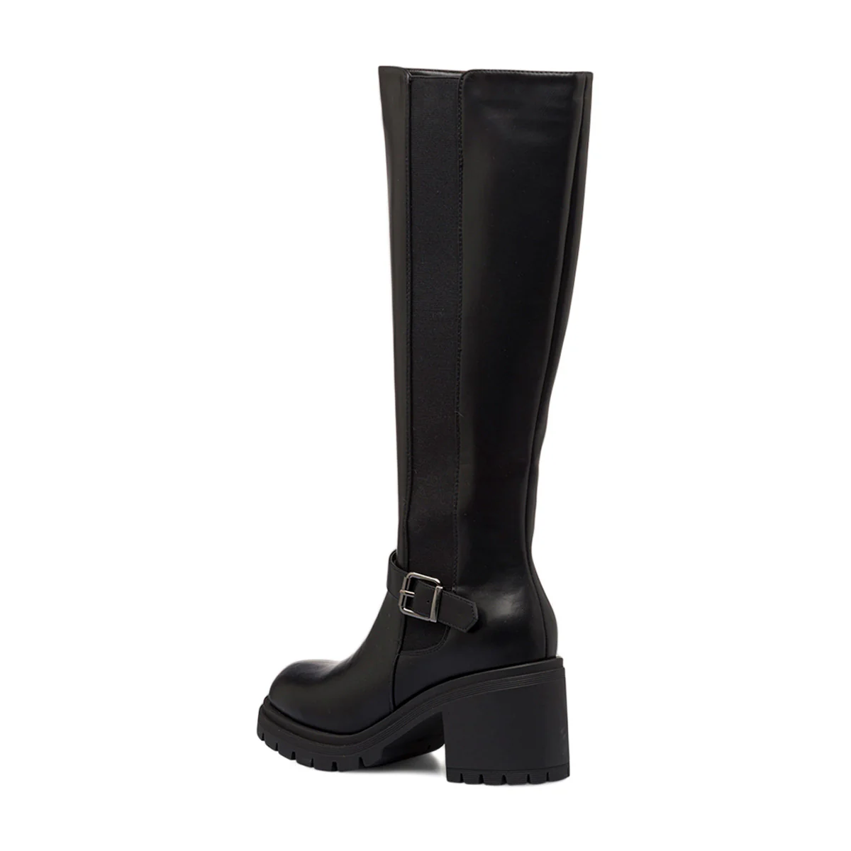 Stivali neri da donna con tacco 8 cm e cinturino Swish Jeans - Image 3