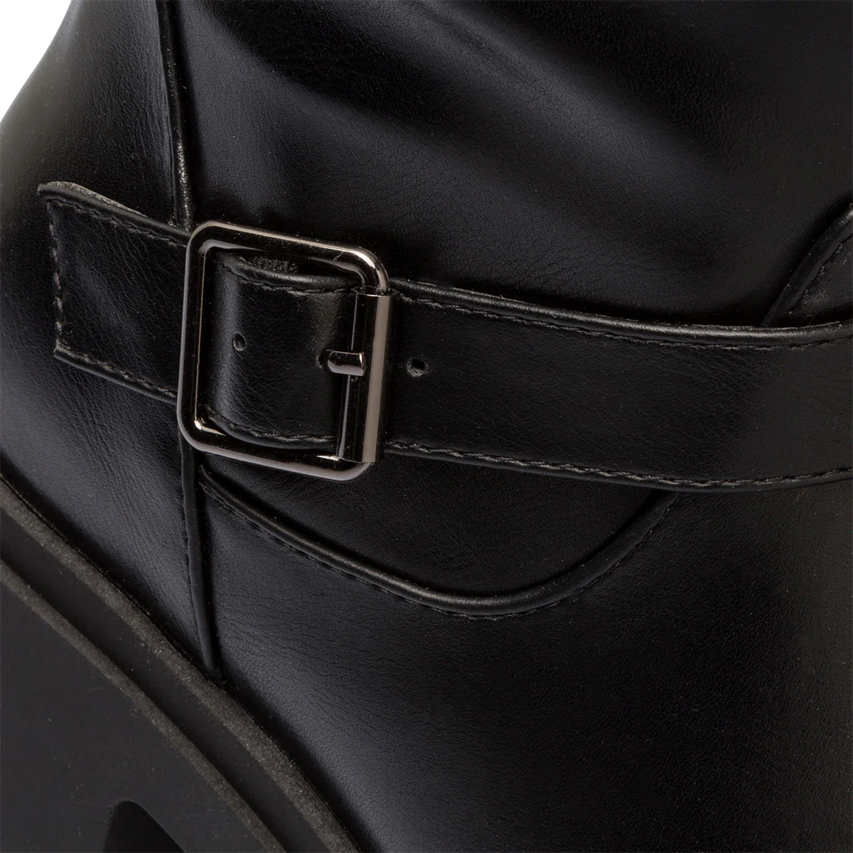 Stivali neri da donna con tacco 8 cm e doppio cinturino Swish Jeans - Image 7